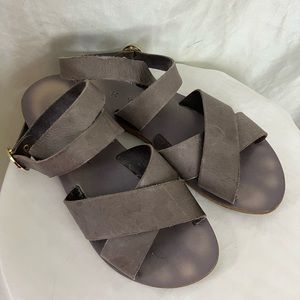 Kyma Patmos Cross Ankle Wrap Sandal in Lilac